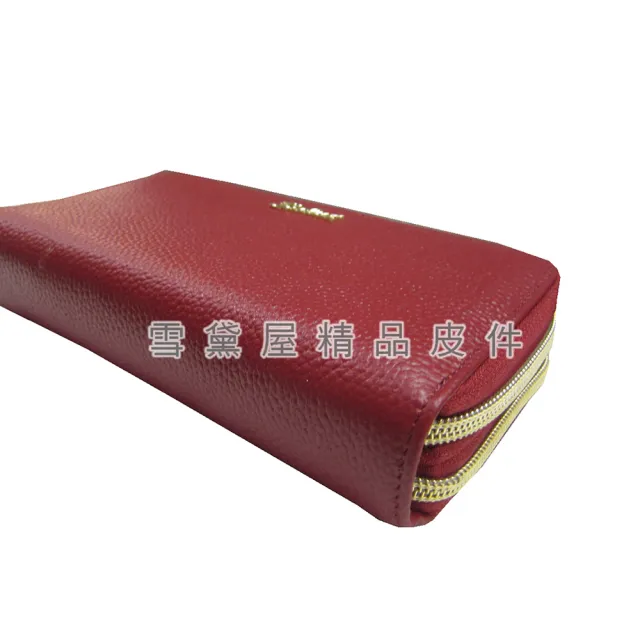 【SNOW.bagshop】雙11 Salut 長夾 進口專櫃 100%進口牛皮革 長型夾 U型二拉鍊包覆主袋 大方 大容