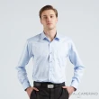 【ROBERTA 諾貝達】男裝 藍色長袖襯衫-奧地利素材(台灣製 易洗好整理)