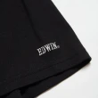【EDWIN】男裝 W框線LOGO短袖T恤(黑色)