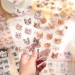 貓咪貼紙 貓貓頭燙金貼紙(滴膠貼紙 立體貼紙 水晶貼紙 平張貼紙)