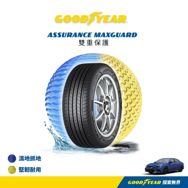 【GOODYEAR 固特異】Autocare旗艦館 Assurance Maxguard 185/55R15二入組(濕抓耐用雙重保護)