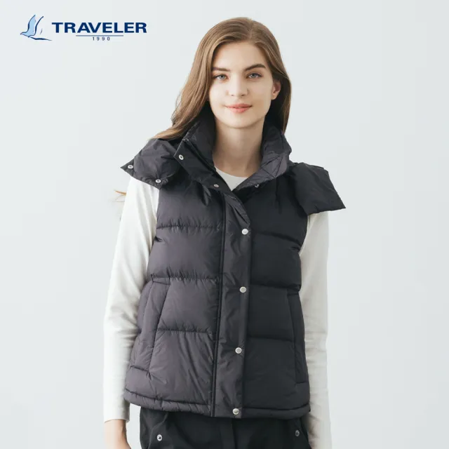 【TRAVELER 旅行者】女款撥水羽絨背心＿232TR308(羽絨背心)