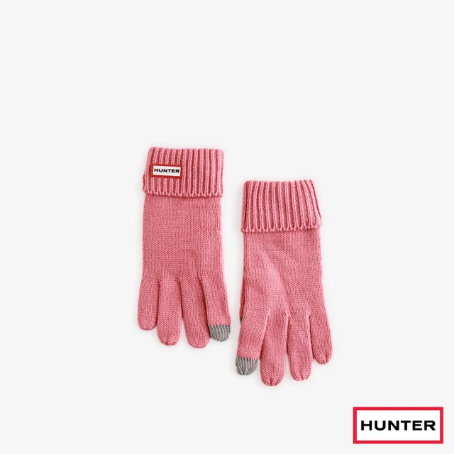 HUNTER 配件-PLAY素面針織手套(粉色)優惠推薦