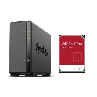 【Synology 群暉科技】搭WD 4TB x1 ★ DS124 1Bay NAS 網路儲存伺服器
