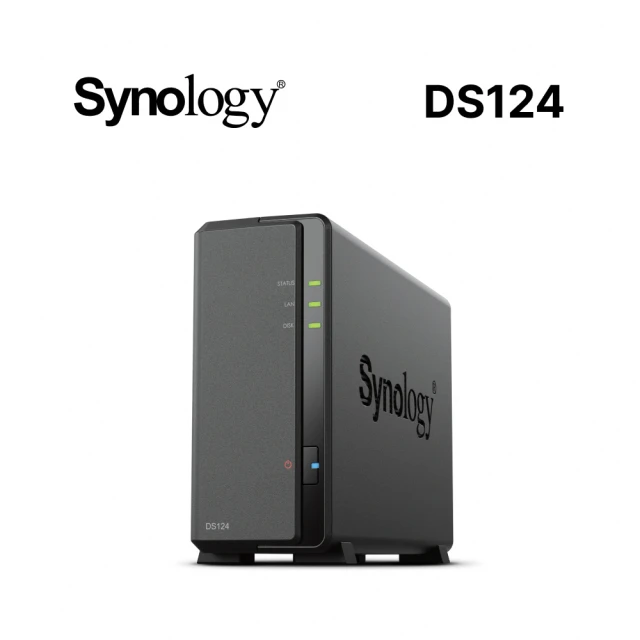 Synology 群暉科技Synology 群暉科技 搭希捷 4TB x1 ★ DS124 1Bay NAS 網路儲存伺服器