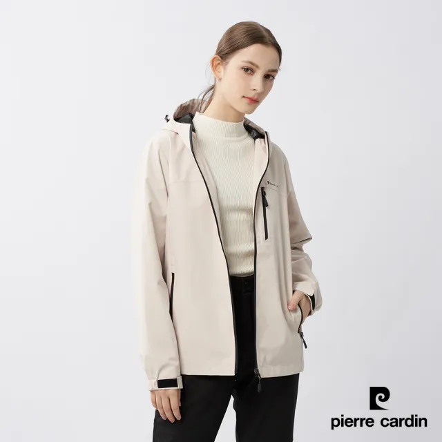 【pierre cardin 皮爾卡登】雙11 網路獨家 男女款 防風防潑水透氣內網裡連帽外套(多款任選)