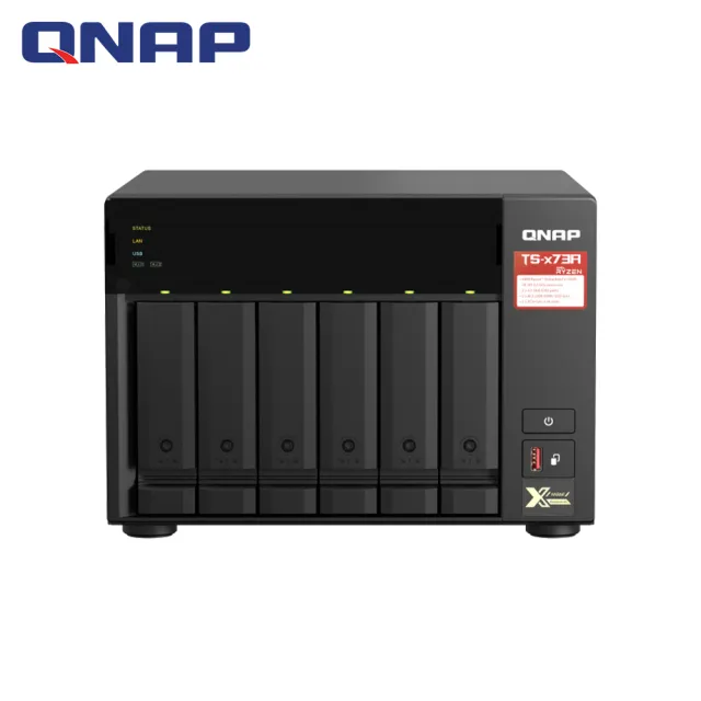 【QNAP 威聯通】搭希捷 4TB x2 ★ TS-673A-8G 6Bay NAS 網路儲存伺服器