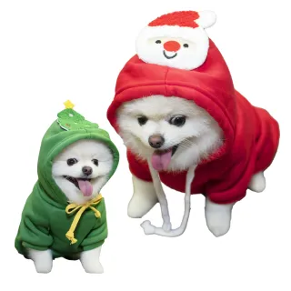 【QIDINA】寵物喜氣保暖帽T-E款 X2(寵物領巾 寵物服飾 寵物衣服 貓衣服 狗衣服)