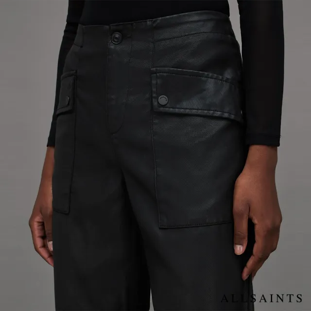 【ALLSAINTS】VAL 漆皮長褲Black WP006Z(舒適版型)