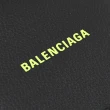 【Balenciaga 巴黎世家】簡約經典LOGO小牛皮雙層對折8卡短夾(黑)