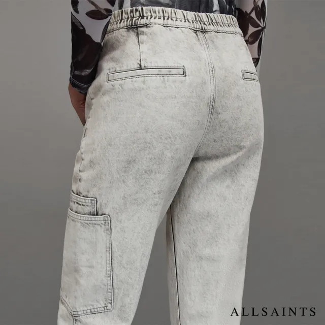 【ALLSAINTS】LEA 個性中腰水洗牛仔休閒長褲 WE004Z(常規版型)