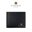 【CROSS】台灣總經銷 限量2折 頂級小牛皮素面8卡皮夾 洛非諾系列 全新專櫃展示品(黑色 贈禮盒提袋)