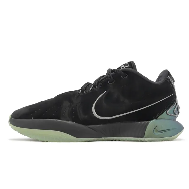 【NIKE 耐吉】籃球鞋 LeBron 21 XXI EP Tahitian 男鞋 黑 綠 LBJ(FB2236-001)