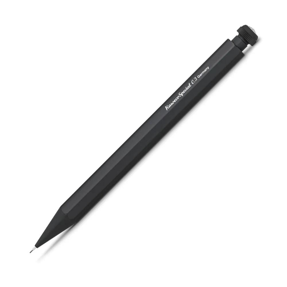 【KAWECO】SPECIAL 鋁製自動鉛筆 霧黑色 0.3mm(Push Pencil)
