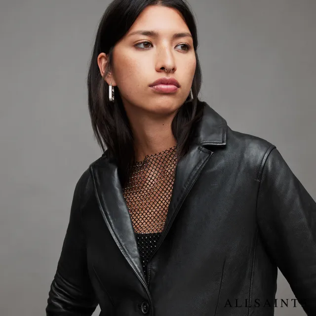 【ALLSAINTS】CORINNA 羊皮西裝外套皮衣 WL124Z(舒適版型)