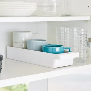 【YAMAZAKI】tower餐具收納盒-白(收納盒/餐具收納/抽屜收納盒/餐廚收納)