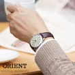 【ORIENT 東方錶】官方授權T2 機械錶 銀框白面 皮帶款-40.5mm(RA-AP0002S)