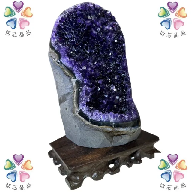 【恬芯晶品】天然紫水晶頂級烏拉圭帝王紫晶鎮A+51(頂級烏拉圭紫晶鎮招財開運風水財運業績財位招貴人紫晶洞)