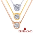 【BRILLMOND JEWELRY】18K金 天然鑽石墜鍊 經典閃耀(二款三色選 全18K金台+鍊)