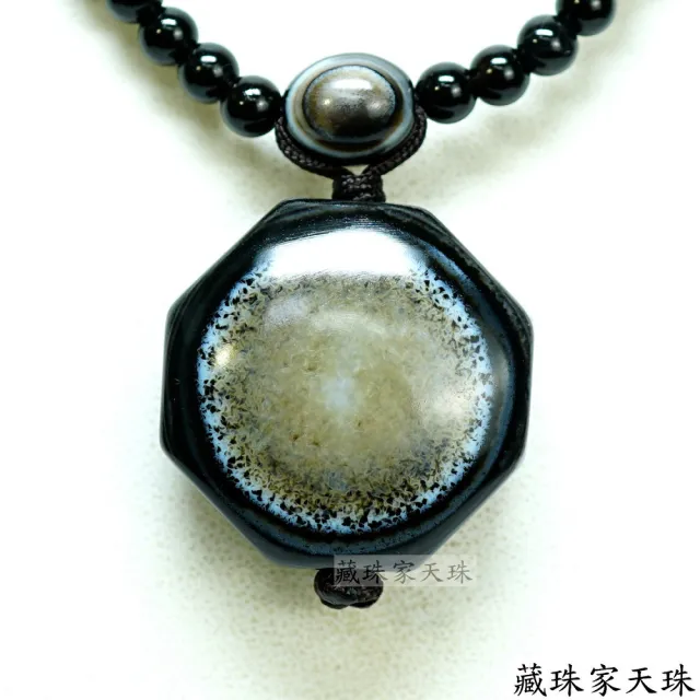 【藏珠家】精品級30x31mm八卦天眼天珠項鍊