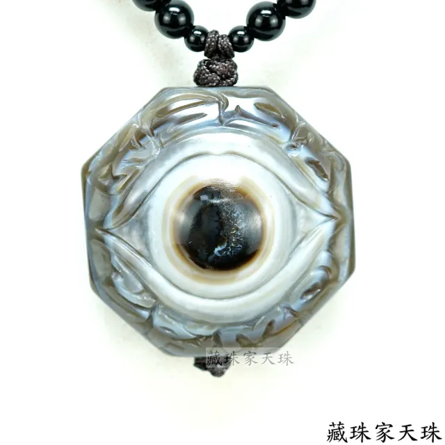 藏珠家】41mm財咒天眼+兩儀八卦天眼天珠項鍊- momo購物網- 好評推薦