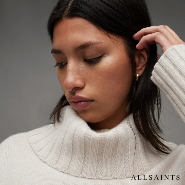 【ALLSAINTS】AKIRA 高領喀什米爾羊毛針織上衣IVORY WHITE WK098Z(舒適版型)