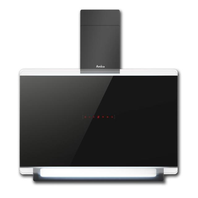 【Amica】壁掛式手勢控制抽油煙機 全平面玻璃觸控 3D立體環吸 90cm(XQ-90C95GTB TW)