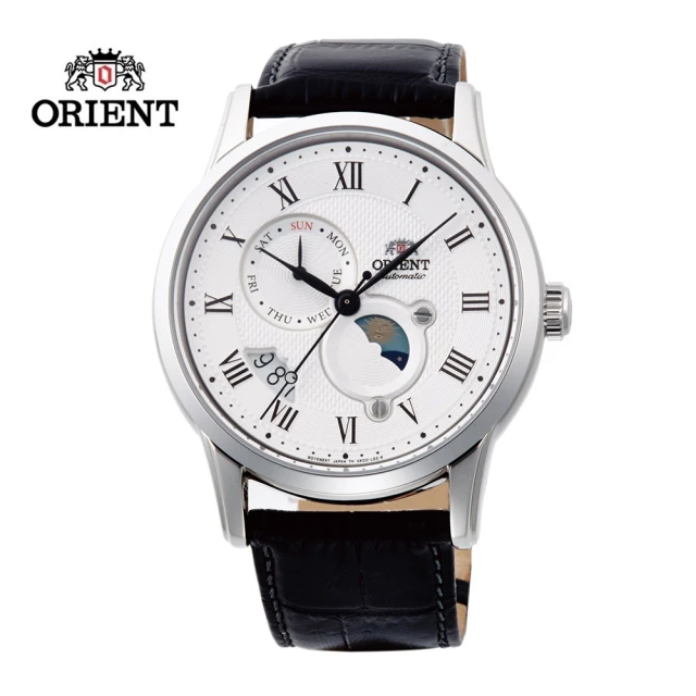 ORIENT 東方錶ORIENT 東方錶 官方授權T2 男SUN&MOON系列 日月相錶 白面-42.5mm(RA-AK0008S)