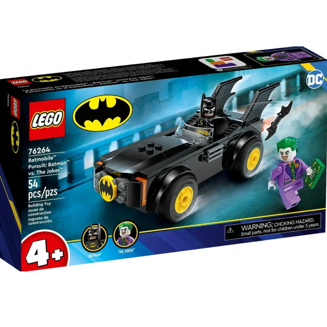 LEGO 樂高LEGO 樂高 76264 DC超級英雄系列 SH追擊蝙蝠俠vs小丑(積木 模型 人偶)