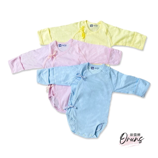 JoyNa 短袖包屁衣 短袖寶寶連身衣 恐龍深黃 嬰兒服(造