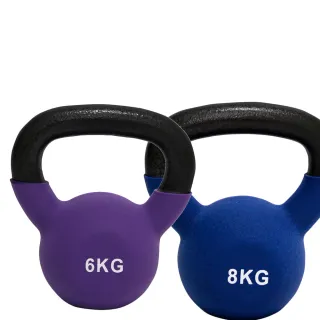 【AD-ROCKET】頂級鑄鐵壺鈴 KettleBell 軟壺鈴 軟式壺鈴 超值組合(6+8KG)