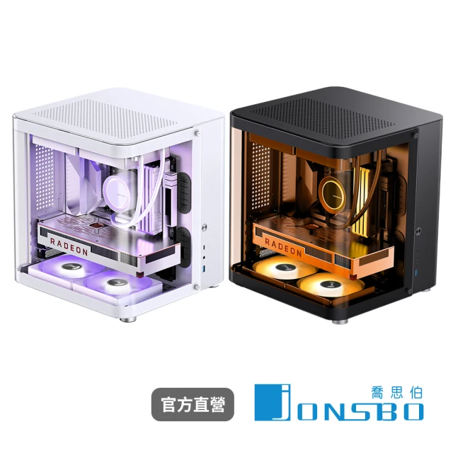 JONSBO 喬思伯 TK1 MATX Ver 2.0 背插版 電腦機殼 / 機箱(曲面環景玻璃/垂直風道/240水冷)