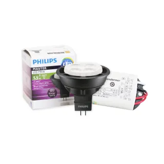 【Philips 飛利浦】4入組含變壓器 LED MR16 5.5W 2700K 黃光 110V 220V 杯燈