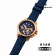 【MASERATI 瑪莎拉蒂 官方直營】Successo 輝煌成就系列亞洲限定三眼手錶 藍色矽膠錶帶 44MM R8871621034