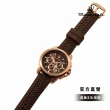 【MASERATI 瑪莎拉蒂 官方直營】Successo 輝煌成就系列亞洲限定三眼手錶 棕色矽膠錶帶 44MM R8871621039