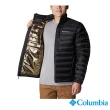 【Columbia 哥倫比亞 官方旗艦】男款-Pebble Peak™金鋁點極暖立領羽絨外套-黑色(UWE82870BK/HF)