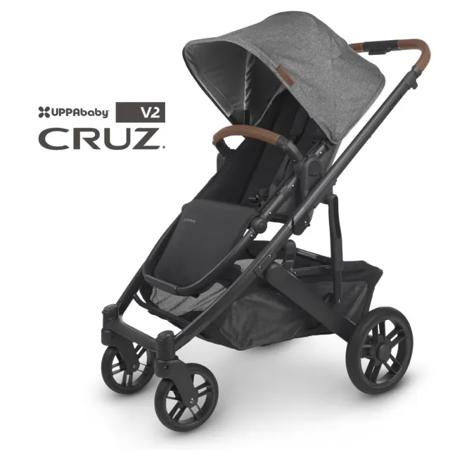 【UPPAbaby】CRUZ V2單人推車+新生兒貼身座墊(可擴充踏板多一寶使用)