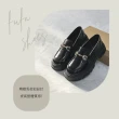 【FUFA Shoes 富發牌】立體縫線厚底樂福鞋-黑/咖 GM002(女鞋/樂福鞋/厚底樂福鞋/懶人鞋/包鞋)