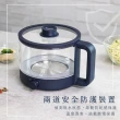【KINYO】多功能玻璃美食鍋1.2L(料理鍋/快煮鍋/電火鍋 FP-0877)