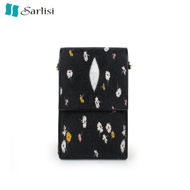 【Sarlisi】泰國進口新款2023珍珠魚皮女包真皮手機包單肩斜背包卡包
