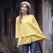 【ALVA】韓國雲彩麻織棉精品上衣(3件組)