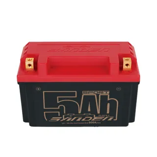【SANDEN 紅色閃電】SD-SB7B-S 容量5AH 機車鋰鐵電池(對應YT7B-BS、GT7B-BS、MG7B-4-C、MB7U)