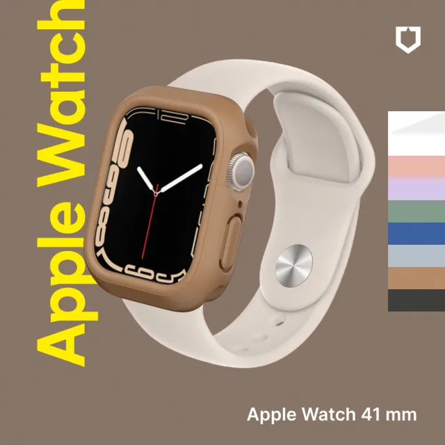 犀牛盾錶殼組【Apple】Apple Watch S9 LTE 41mm(鋁金屬錶殼搭配運動型錶環)