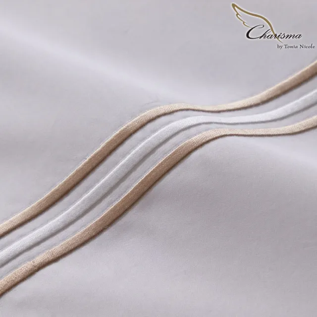 【Charisma】500織埃及長纖細棉刺繡四件式被套床包組-杜拜迷情(加大)