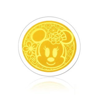 【周大福】迪士尼經典系列 福字米妮黃金金章/金幣