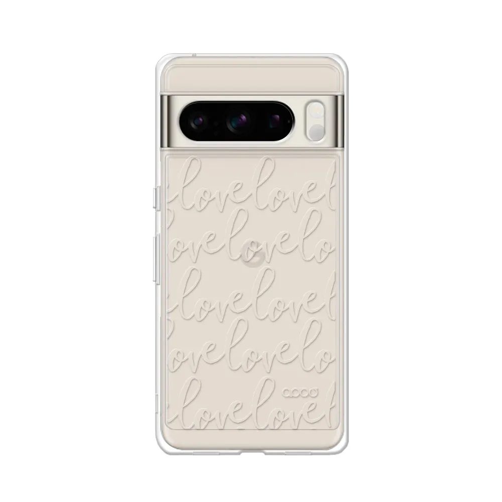 【apbs】Google Pixel 9/8/7系列 浮雕感防震雙料手機殼(LOVE)