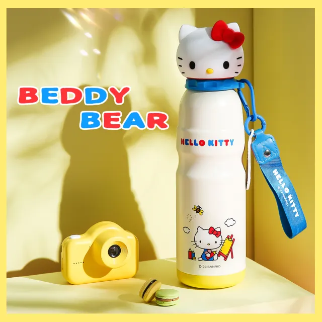 【BEDDY BEAR 杯具熊】KITTY運動直飲保溫杯 316不鏽鋼保溫杯 旋蓋保溫杯 運動保溫水壺 600ml(保溫瓶)