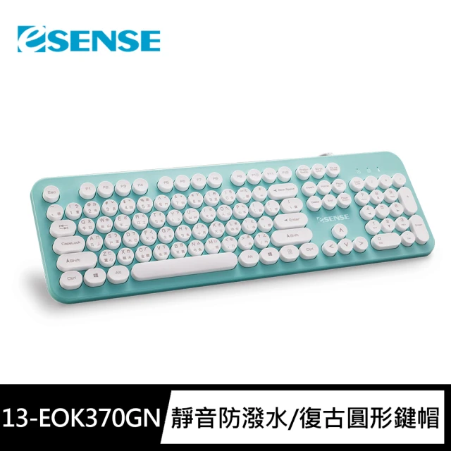 【ESENSE 逸盛】3700 復古圓形標準鍵盤(13-EOK370)