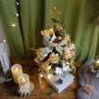 【KIRA與花花藝】PE法式質感聖誕樹/中-奶茶灰/桌上聖誕樹(永生花裝飾/聖誕禮物/聖誕節/交換禮物/聖誕樹)