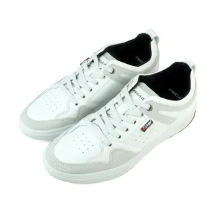 【PEGADA】厚底透氣皮質綁帶休閒鞋 白色(118913-WH)